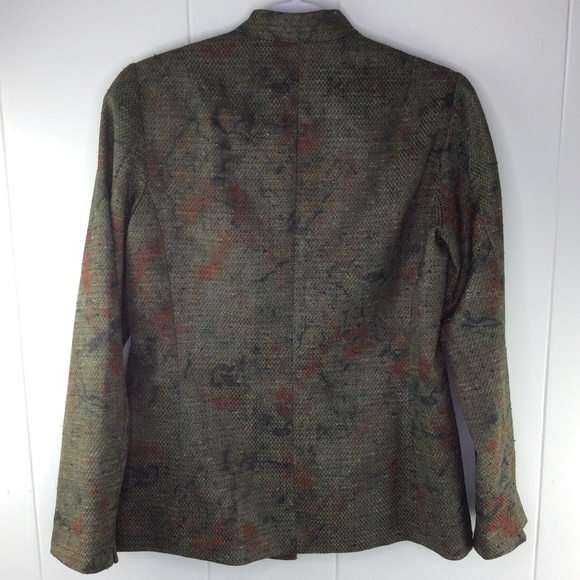 Coldwater Creek Monk Neck Slub Textured Blazer - Picture 6 of 8